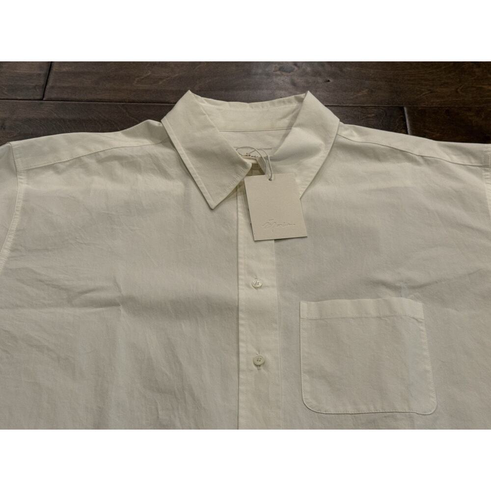 MOIA Womens White Box Shirt Button Up Long Sleeve One Size Shirt NWT NEW $158 - Picture 4 of 9